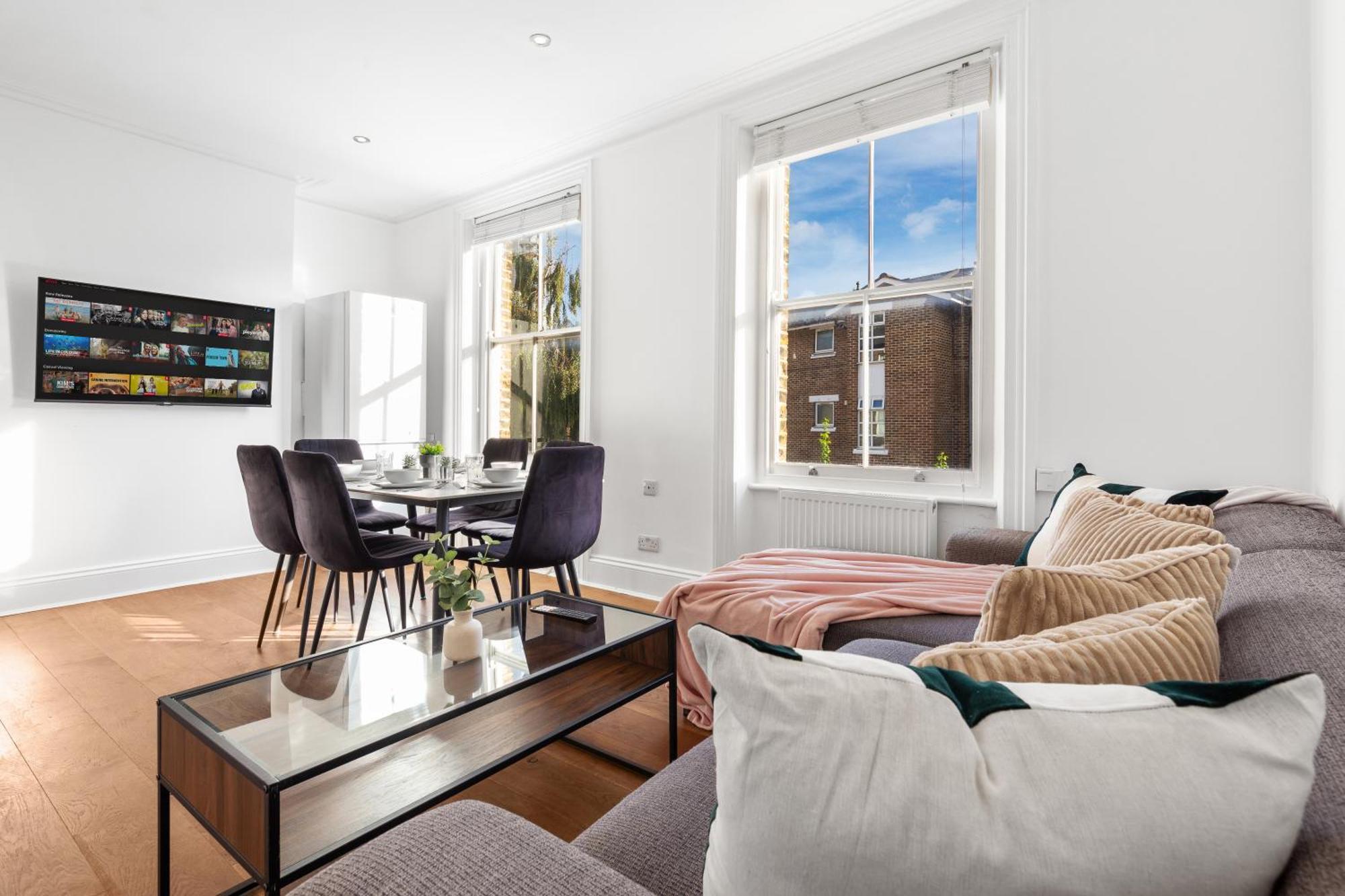 Luxury 4 Bedroom Flat With Stunning Shard View From Terrace In Central London! Next To Station, Sleeps 9 Buitenkant foto